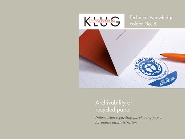 Technical Knowledge No. 8 - Archivability of recycling papers